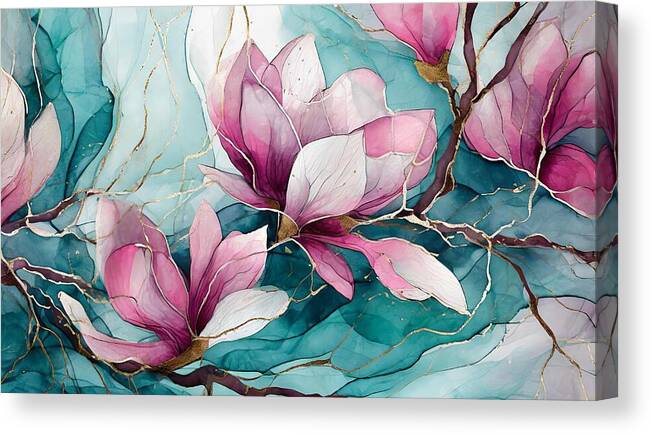 Mosaic Magnolia Elegance #blooms #magnolia #flowers #flower #colorful #art #wallartforsale #wallart #artprints #artforsale #fineart #gifts #giftideas #interiordesign #homedecor #ayearforart #buyintoart #wallpaper #mosaic #geometric Shop: fineartamerica.com/featured/mosai…