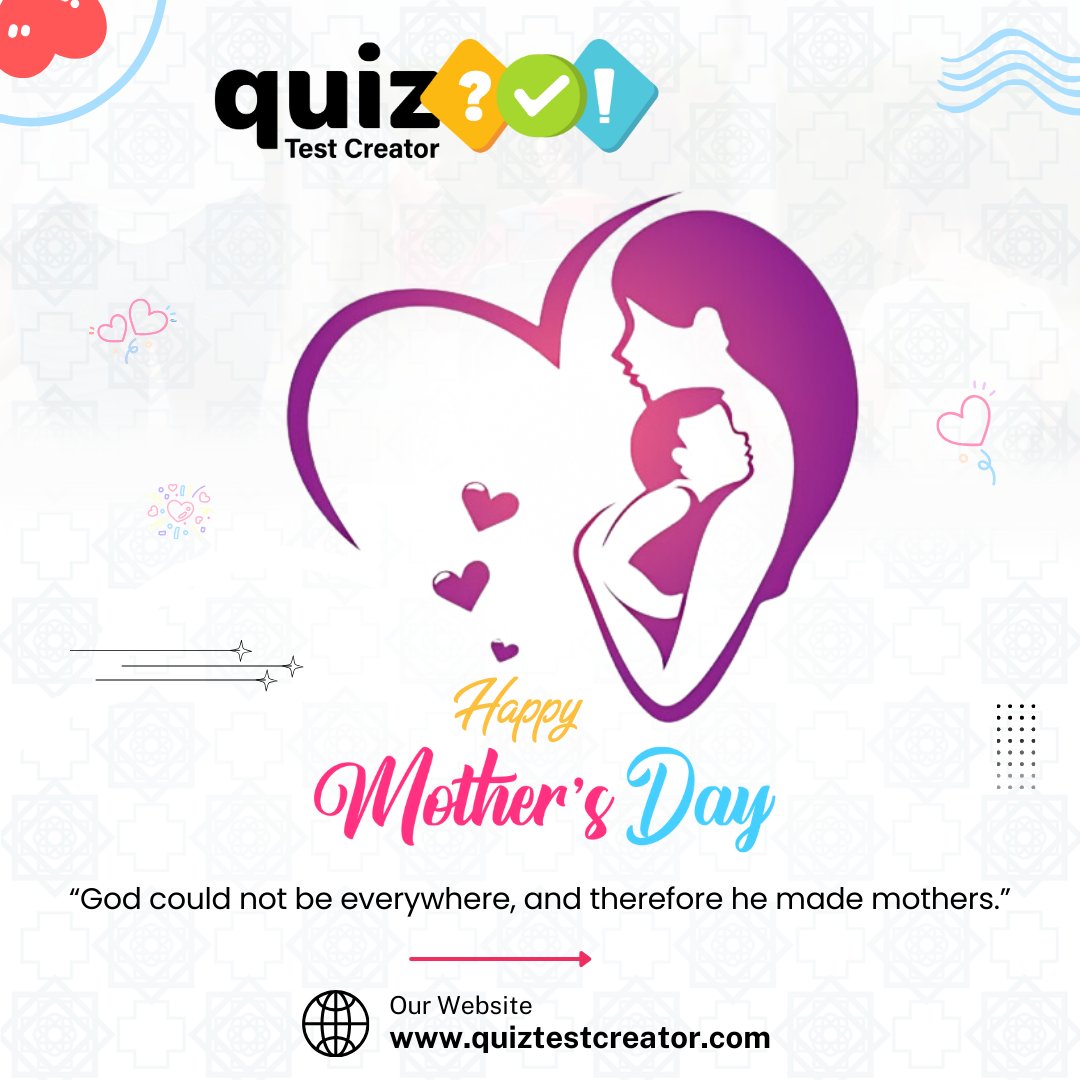 QuiztestCreator's tweet image. Happy Mother&apos;s Day to these divine blessings among us. 🌟🌼

#HappyMothersDay #DivineBlessings #GuidingLight #SacredBond #MotherlyWisdom #Quiztestcreator