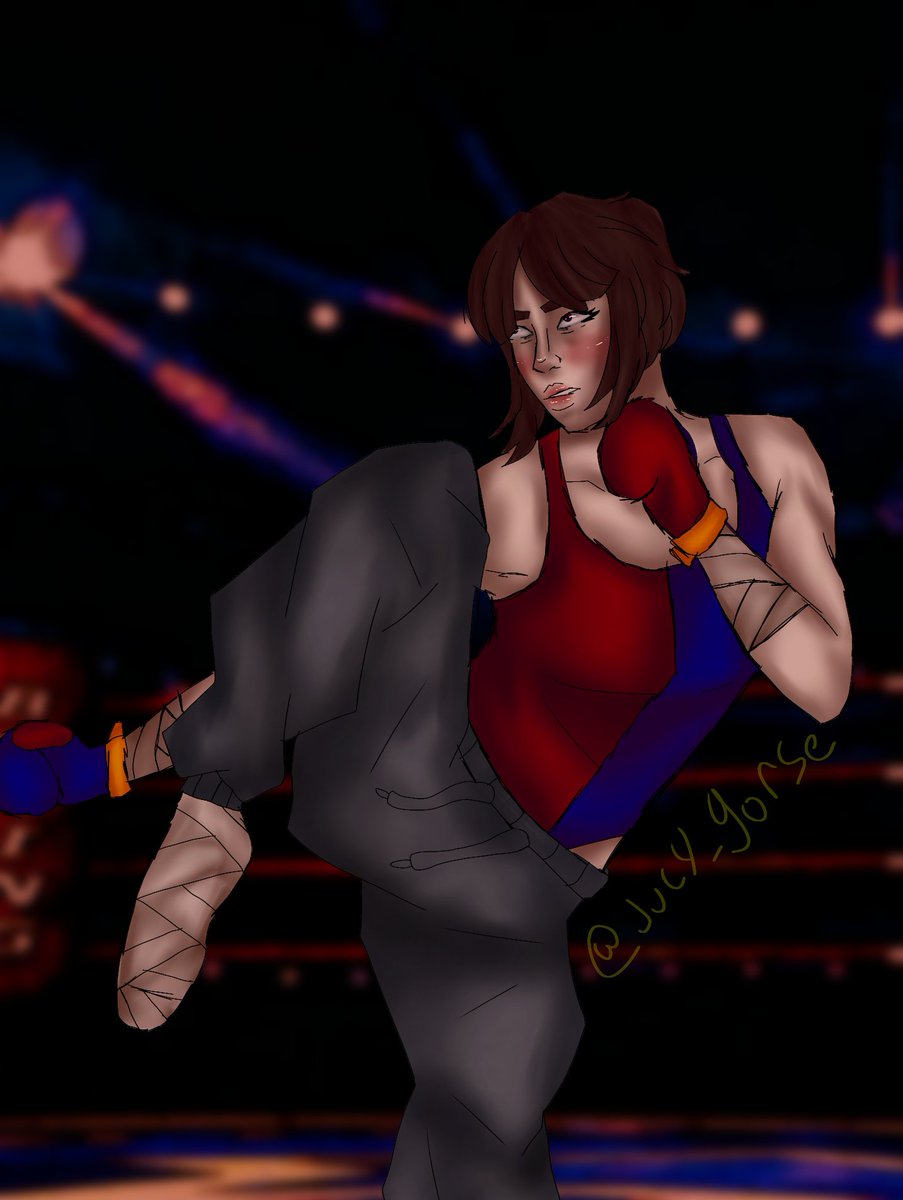 My take on pomni form the adc boxing au! . . . #art #artist #digitalart #fanart #theamzingdigitalcircus #adc #amazingdigitalcircus #digitalartist #pomni #boxingau