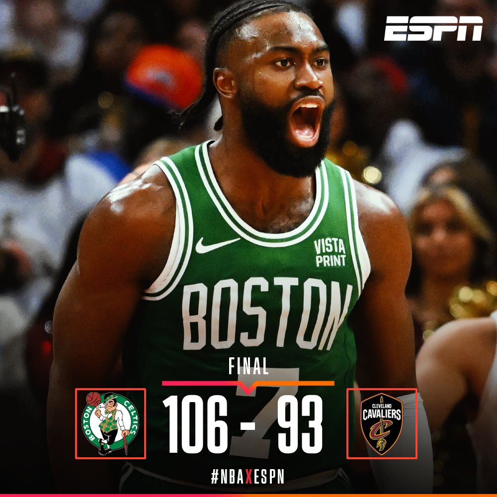 ¡Nuevamente los Celtics se ponen en ventaja (2-1)! Boston saca una gran victoria ante los Cleveland Cavaliers en las semifinales de conferencia 🔥 #NBAxESPN 🏀