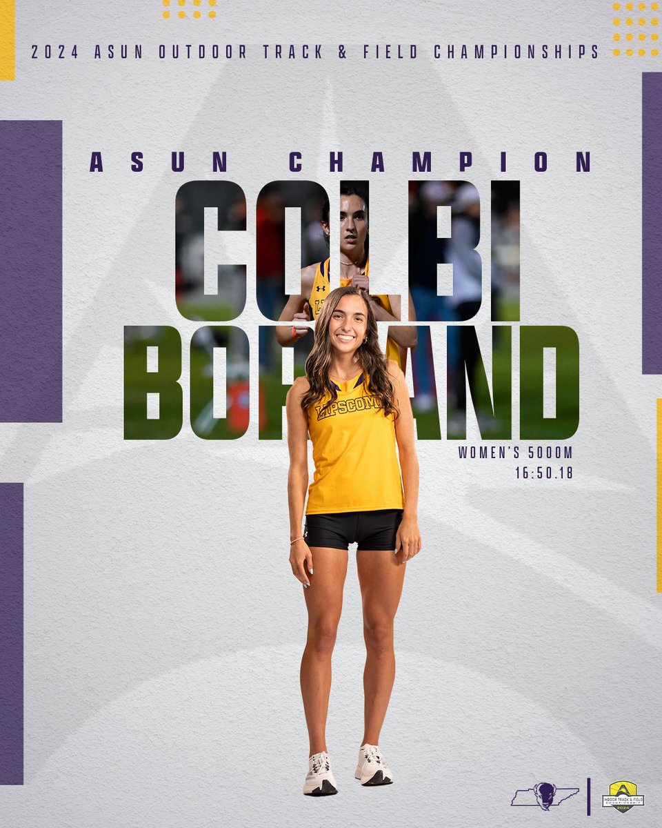 🏆 INDIVIDUAL CHAMPION 🏆 Let's hear it for Colbi Borland on taking home the Women's 5000m title! #IntoTheStorm ⛈️ | #HornsUp 🤘