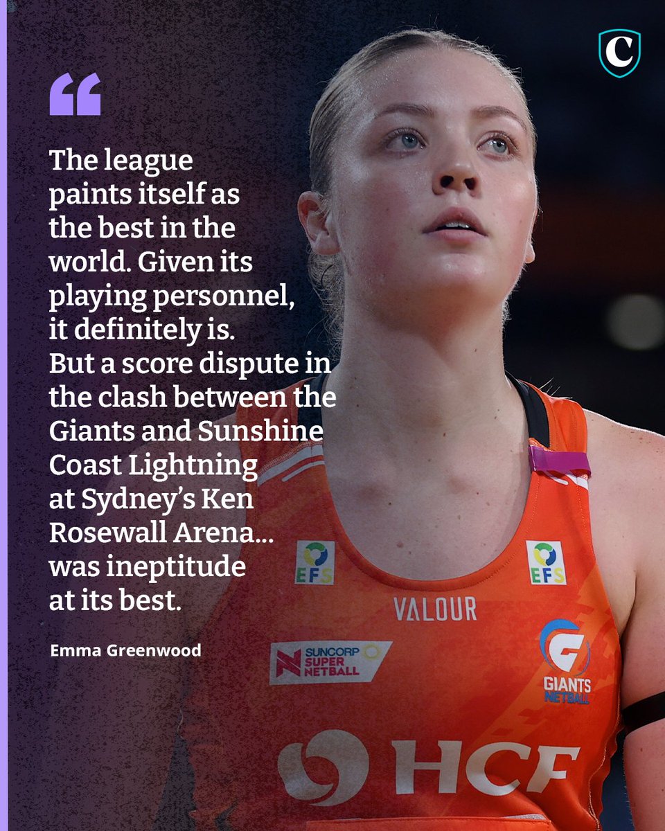 Super Netball scoring farce in match between Giants and Lightning is a step backwards for ‘world’s best league’, writes @EmmaGreenwood12 🏐 👉 bit.ly/4dCJS1g