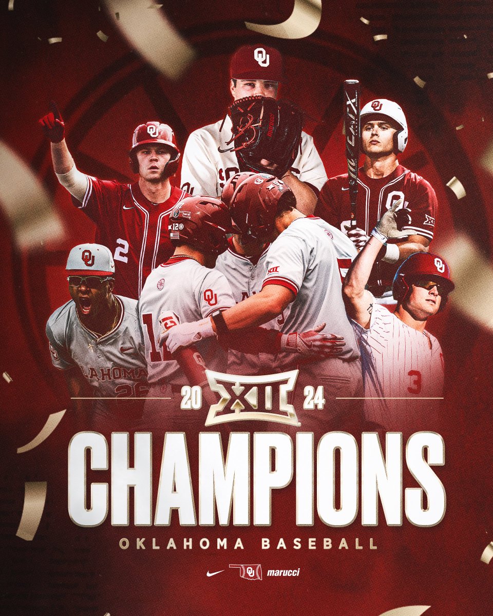 BIG 12 CHAMPS 🏆 For the first time in program history, the Oklahoma Sooners are @Big12Conference regular season champions! #COMPETE // #CHAOUS