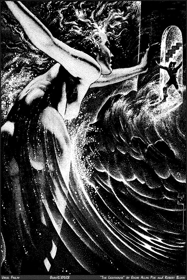 ヴァージル・フィンレイといえば、ラブクラフト作品のモノクロ挿絵が印象的なのだが、SF小説のイラストも美しく、何より点描の美人画が信じられないぐらい幻想的。 