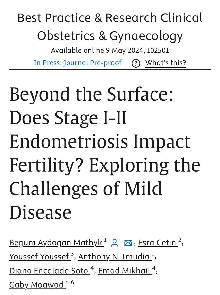 Emad Mikhail (@mikhail_migs) on Twitter photo New #endometriosis 📝<a href="/USFObGyn/">USFObGynResidency</a> <a href="/USFResearch/">USF Research</a> <a href="/usf_rei/">USF REI Fellowship</a> 💥 <a href="/bgmayd/">Begum Mathyk</a> <a href="/TonyImudiaMD/">Anthony Imudia, MD</a> <a href="/dianaencaladamd/">Diana Encalada Soto, MD, OBGYN, MIGS</a> <a href="/Youssef__MD/">Youssef Youssef</a> <a href="/drgabymoawad/">Gaby Moawad, MD</a> 💥 sciencedirect.com/science/articl… New #endometriosis 📝<a href="/USFObGyn/">USFObGynResidency</a> <a href="/USFResearch/">USF Research</a> <a href="/usf_rei/">USF REI Fellowship</a> 💥 <a href="/bgmayd/">Begum Mathyk</a> <a href="/TonyImudiaMD/">Anthony Imudia, MD</a> <a href="/dianaencaladamd/">Diana Encalada Soto, MD, OBGYN, MIGS</a> <a href="/Youssef__MD/">Youssef Youssef</a> <a href="/drgabymoawad/">Gaby Moawad, MD</a> 💥 sciencedirect.com/science/articl…