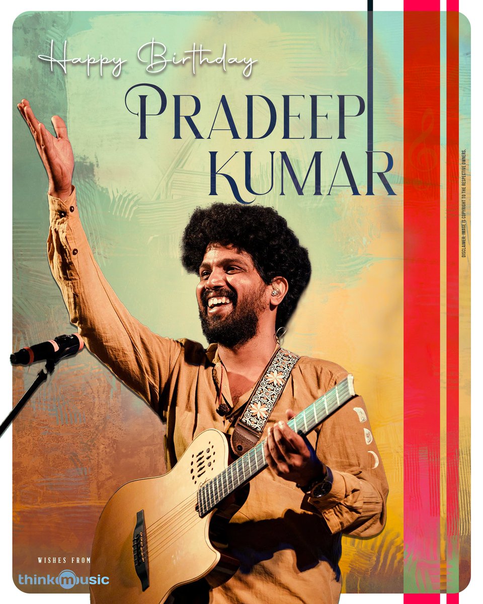 To the singer who stole our hearts, the composer who painted emotions with music, and the performer who lit up every stage - Happy Birthday, @pradeep_1123 🥳💥!

#HBDPradeepKumar #PradeepKumar #ThinkMusic