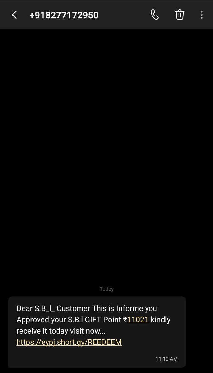 Techie_HD's tweet image. #phishing #web_security 

எஸ்பிஐ வங்கியில் 11 ஆயிரம் பாயிண்ட் கொடுத்து, கலெக்ட் பண்ணிக்க இந்த லிங்க். காலேஜ்ல செகண்ட் இயர் படிக்கும்போது இதே மாதிரி பிஷ்ஷிங் செய்து, ஃப்ரெண்ட்ஸ் எல்லாருக்கு அனுப்பி பேஸ்புக் கிரடெண்டியல் எடுத்த ஆளுங்கயா நாங்க 😂😂.

look the link before you type.