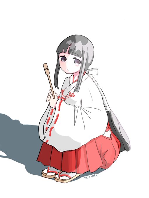 「hakama skirt red hakama」 illustration images(Latest)