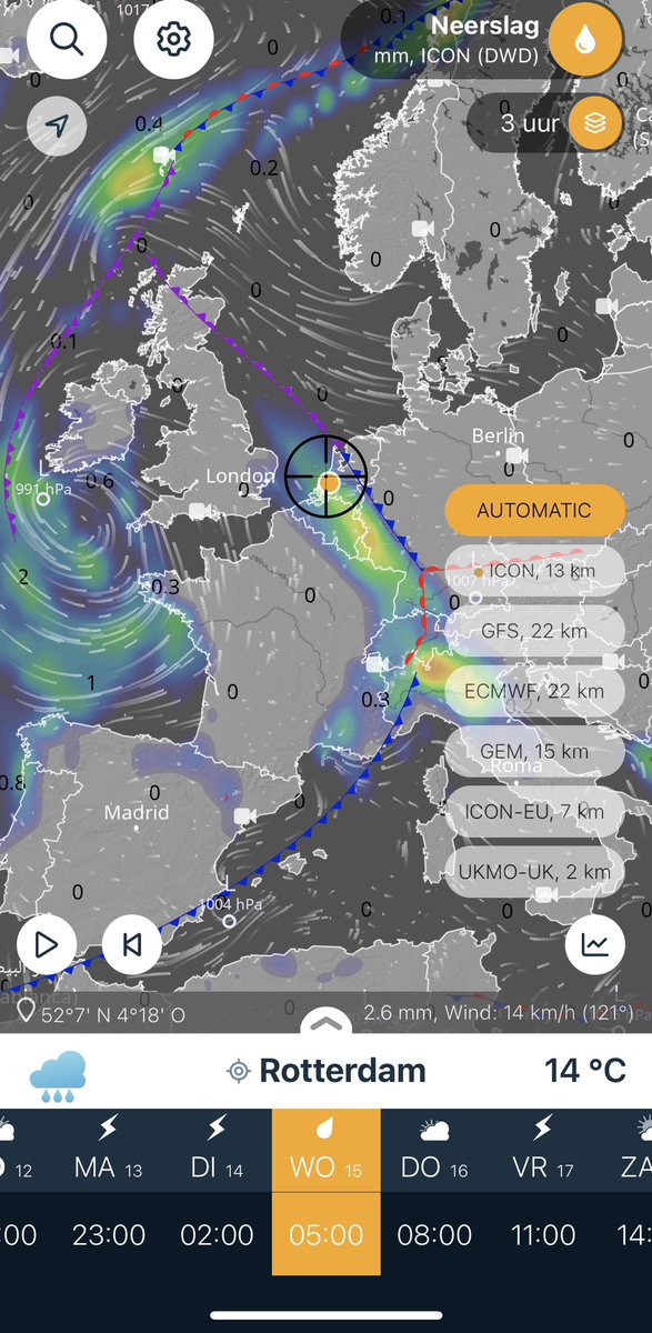 Neerslag maken. Regen creëren door Chemtrails Genaamd GEO-engineering Van vandaag; zondag tot en met woensdag. Rode slingers vlaggetjes 🚩 = hogedrukgebied Blauwe slinger = lagedrukgebied Satellietbeelden 👇🏻