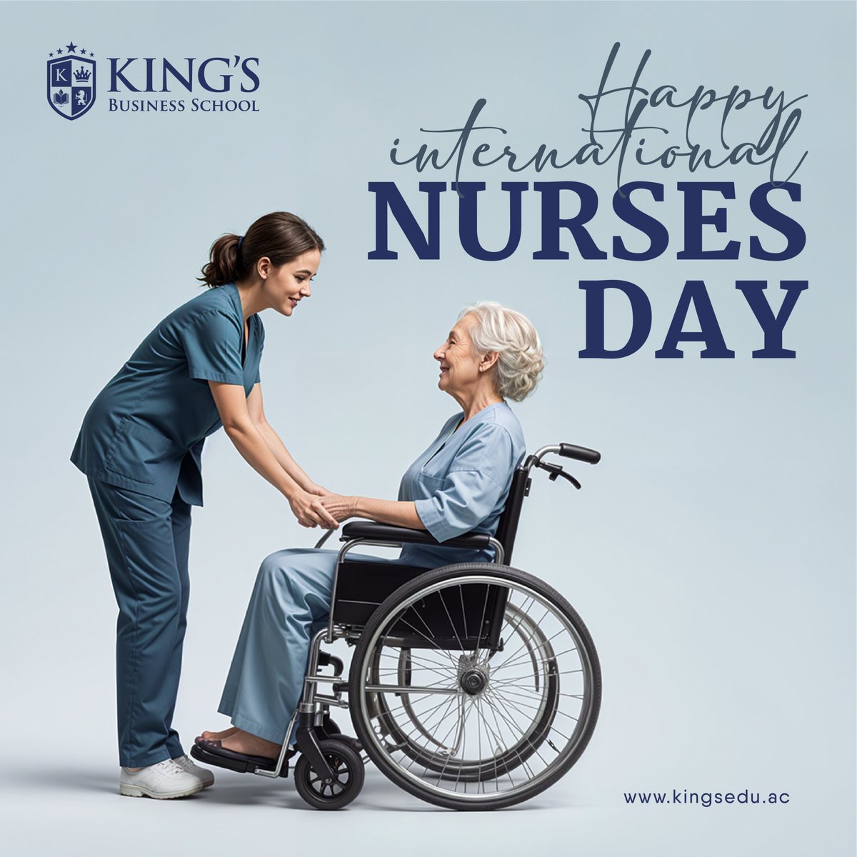 Today, we celebrate the invaluable contributions of nurses worldwide. Thank you for your dedication, compassion, and tireless efforts in providing exceptional care to patients every day. You are the heart of healthcare. 🩺💙
.
.

#NursesDay #HealthcareHeroes #kingsbusinessschool