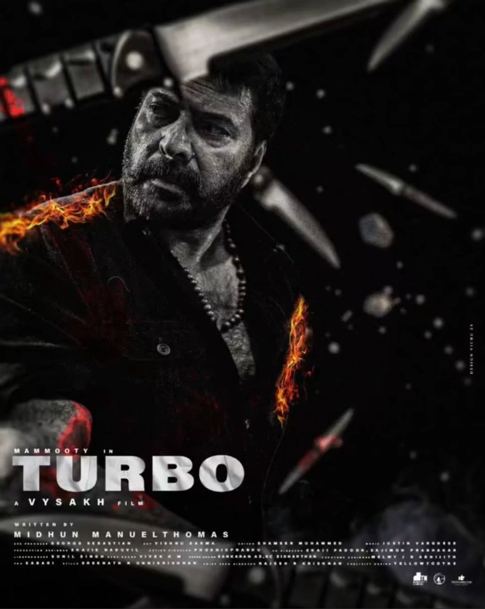 Mega Incharge From Today..!!!!👊🔥 #Turbo Trailer Today at 9 PM.... @mammukka