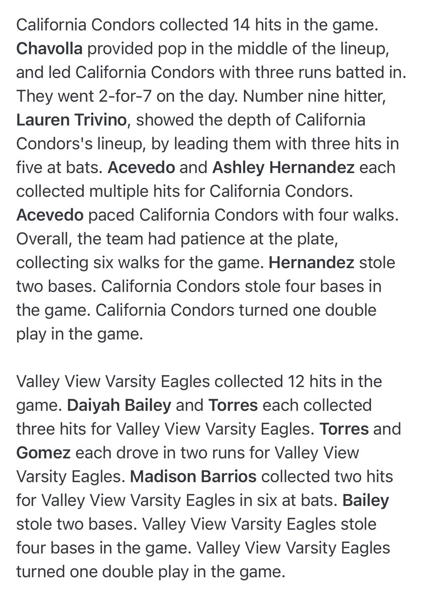 CalHi_Softball's tweet image. 🚨🥎CONGRATULATIONS TO OUR CONDORS AS WE WON 8-7 TO ADVANCE TO THE DIVISION 2 CIF CHAMPIONSHIP. GREAT JOB LADY CONDORS!🦅🥎👏👍🏼