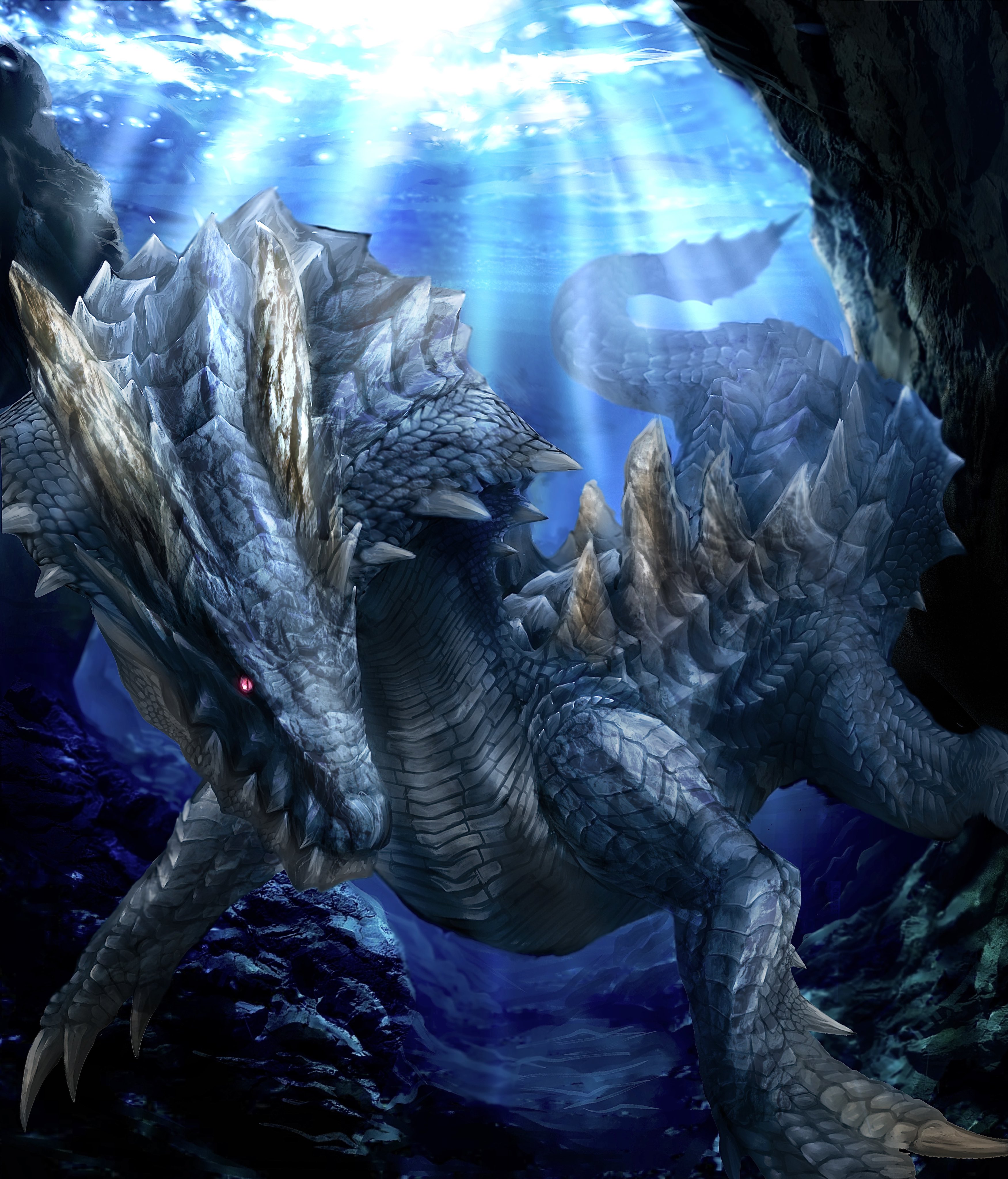 モンスターハンターライズラギアクルス　バルファルク　 油絵 ヌツキ on X: 