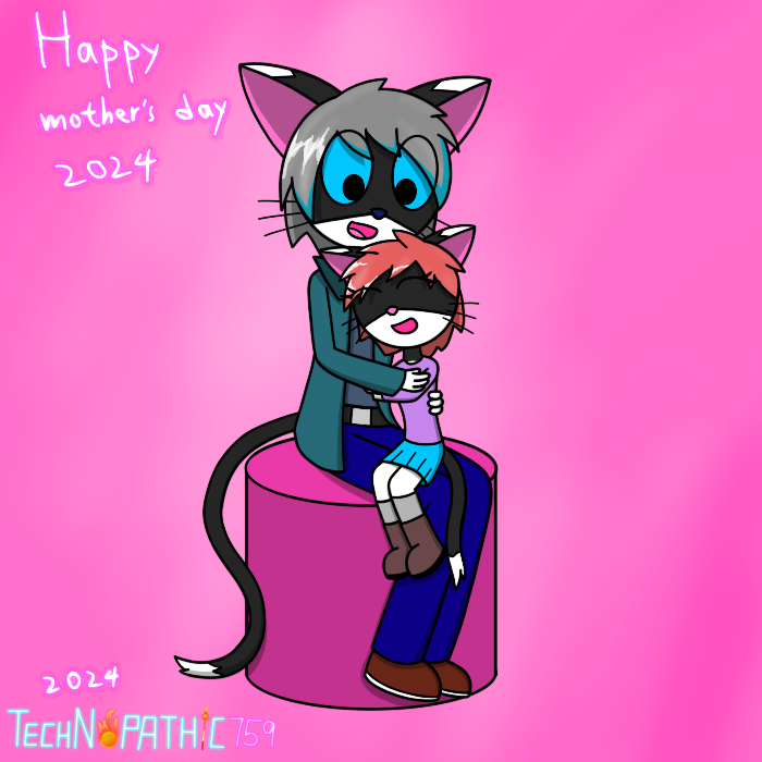 Hope you all got your mom something nice ❤️

#anthro #oc #ocart #tuxedocat #mothersday #mothersday2024 #happymothersday #happymothersday2024