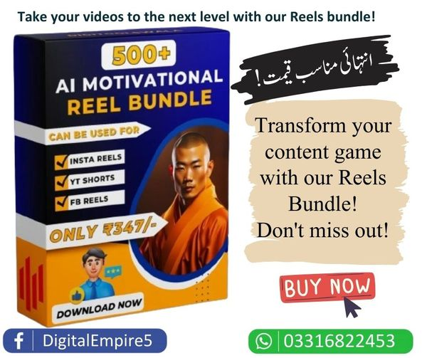 Elevate Your Creativity with 35K Reels! 📷 Limited Time Offer! 📷
📷 High Demand
📷 Copyright-Free
#Reels #reelvideos
#reelsbundle
#digitalempire
#03316822453digitalempire