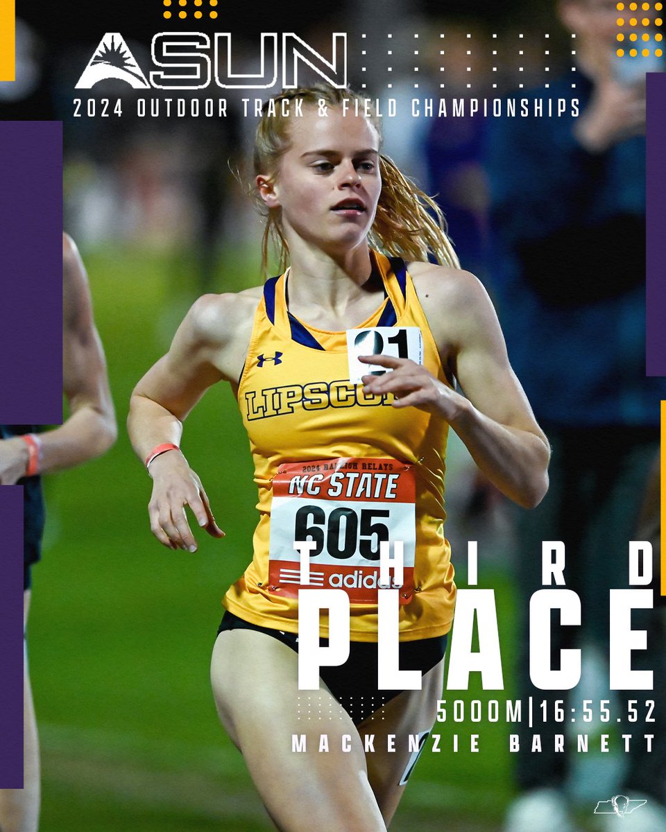 🥉 | Mackenzie Barnett | 5000m | 16:55.52 The 5000m saw two Bisons on the podium as Mackenzie Barnett finishes in third in the event! #IntoTheStorm ⛈️ | #HornsUp 🤘