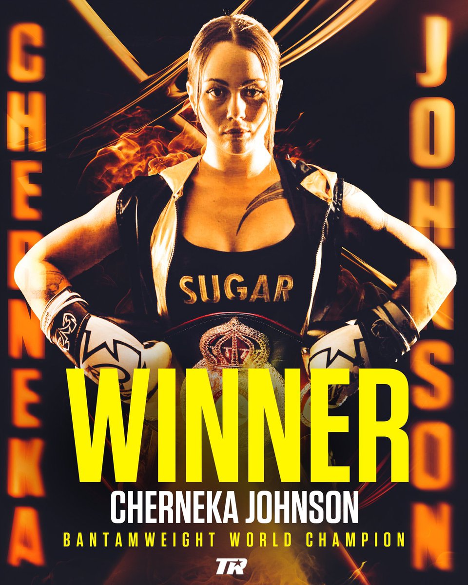 Cherneka Johnson (16-2, 6 ko’s) l’emporte par décision majoritaire de 96-94, 98-92, 95-95 sur Nina Hughes (6-1, 2 ko’s) et devient championne WBA des coqs. Dans la plus grande confusion, l’annonceur avait d’abord déclaré Hughes gagnante #HughesJohnson #Boxing #boxe #womenboxing