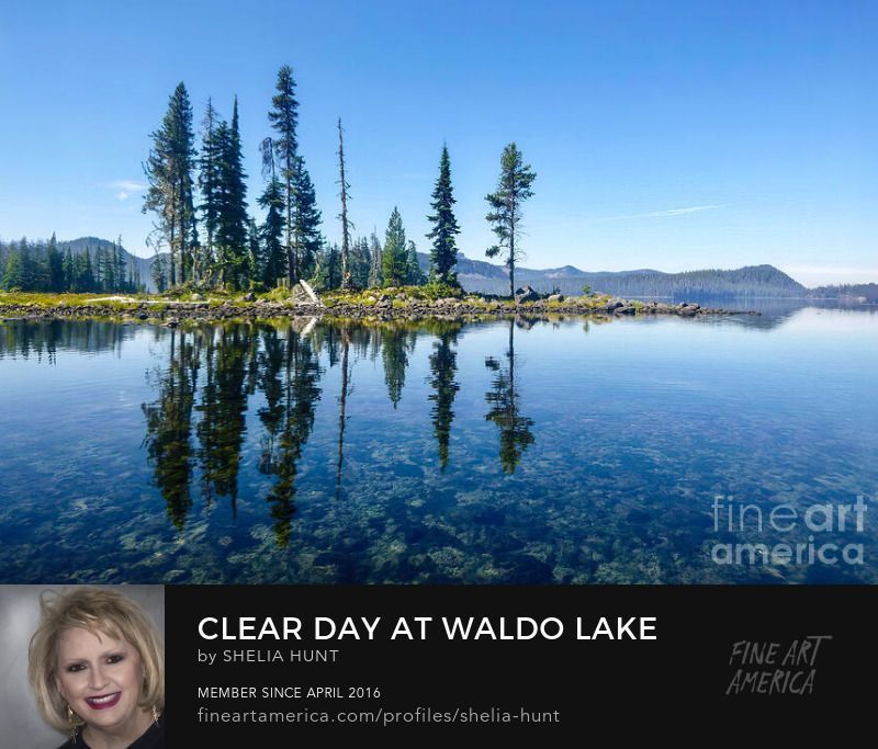 “𝐖𝐀𝐋𝐃𝐎 𝐋𝐀𝐊𝐄” Pacific Northwest, Stunning image at buff.ly/3UBCUkG 
#SheliaHuntPhotography #WaldoLake #PacificNorthwest #BuyIntoArt