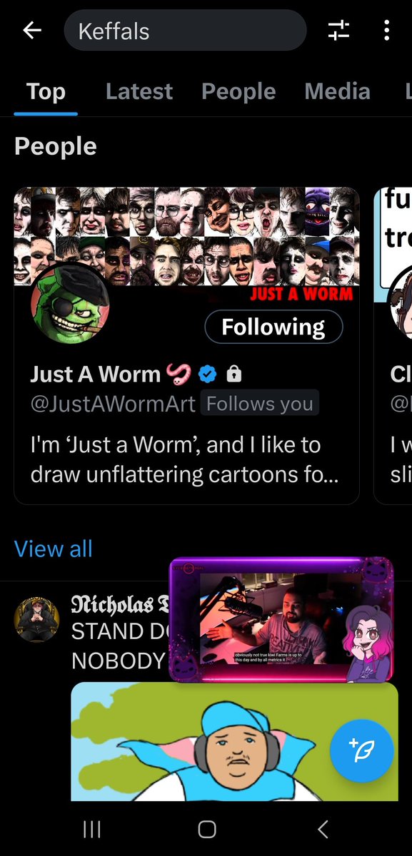 theGaminWitch's tweet photo. Keffals is trending and @JustAWormArt comes before her. Way to go, King
Say it with me, #DropKeffals https://t.co/ieAgpbzjKm