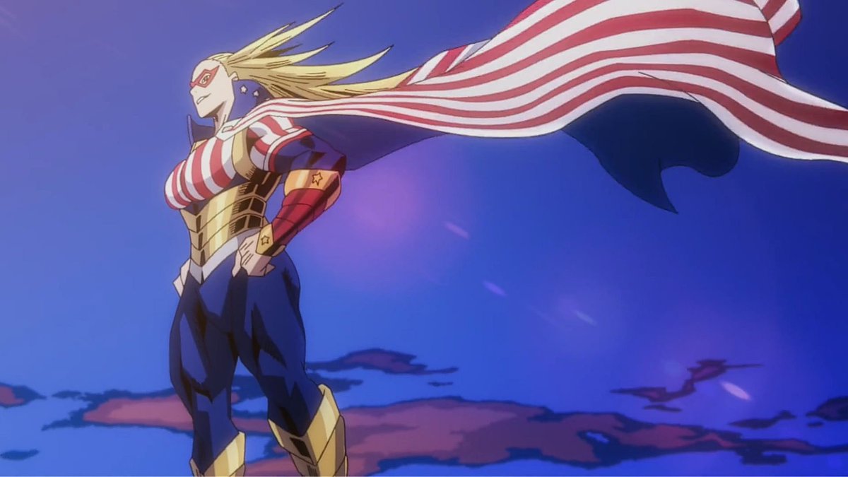 The Japanese have done it again. Stars and Stripes on My Hero Academia was maybe the best female hero I’ve ever seen. She had awesome powers, morals, reverence for those who came before, and a commitment to justice. It’s amazing how Japanese creators are feeding the western media