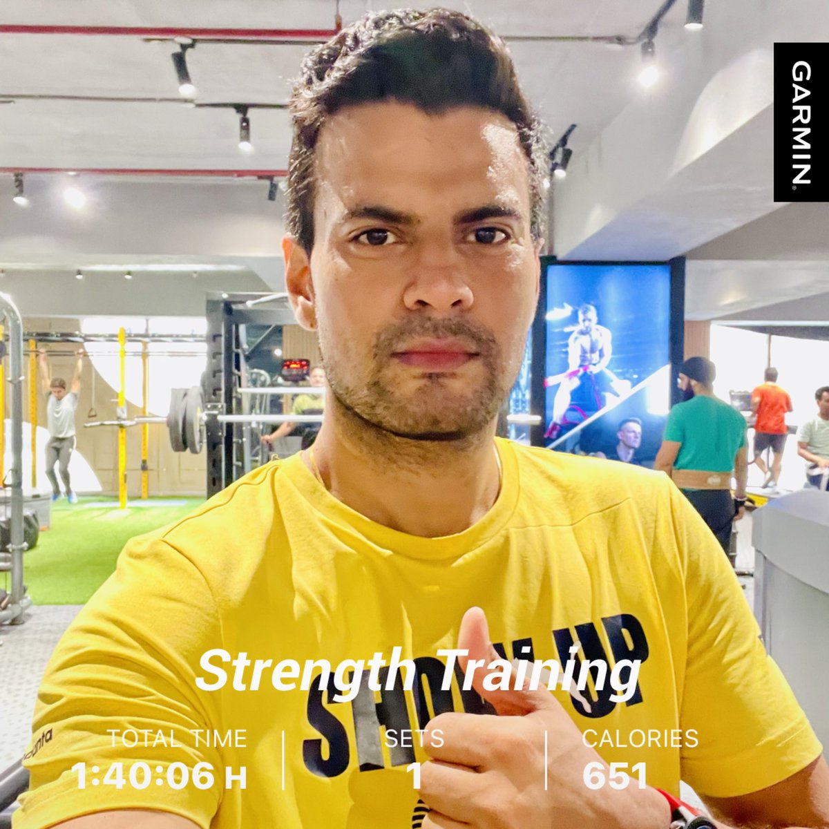 After yesterday 20k Today was legs 🦵 day.Strength training is very important for running 🏃‍♂️ it helps you to run stronger without getting injured ..This was a missing link in my running journey but glad to add it this year #running #strengthtraining #workhard @FitIndiaOff