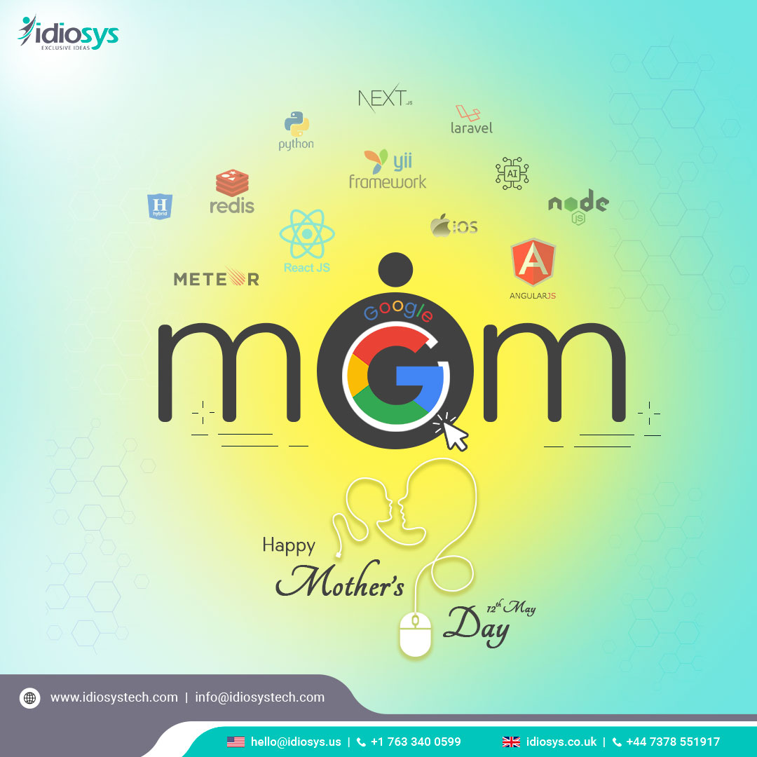 Mother, you have a huge heart and an infectious laugh. Thank you for bringing joy and laughter into our lives. Happy Mother's Day!
#HappyMothersDayMom #idiosys #wishes #india