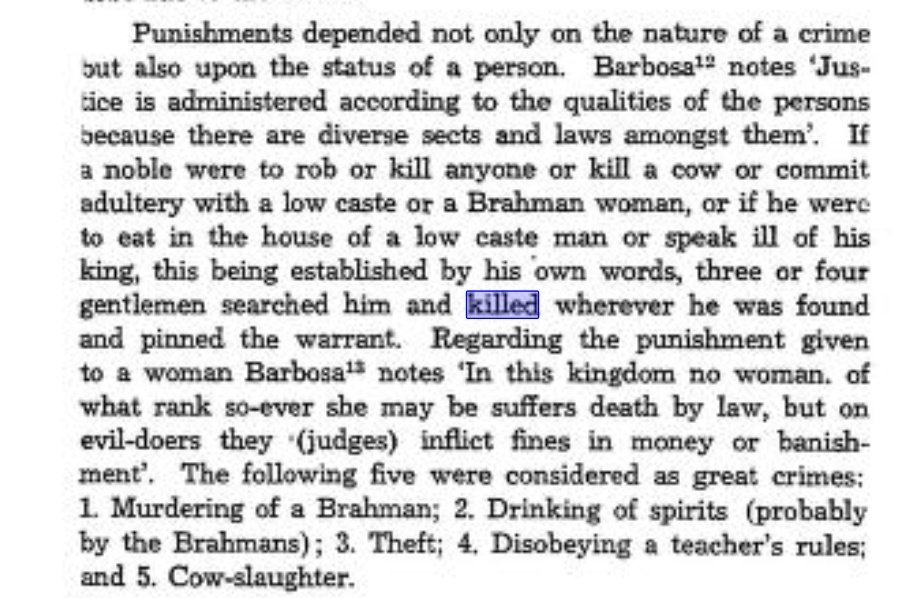 PUNISHMENTS IN MEDIEVAL KERALA!! Recorded by Duarte Barbosa (A Portuguese officer settled in Kochi) Today Modern Day Communists say Beef Eating was Kerala's Culture but no COW SLAUGHTER along with Murdering Brahmins, Disobeying Guru & Drinking were considered great offences👀