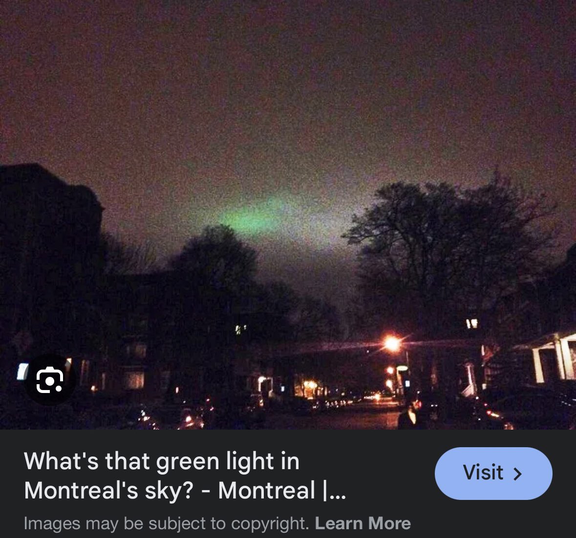 aurora borealis every night when you live in montreal