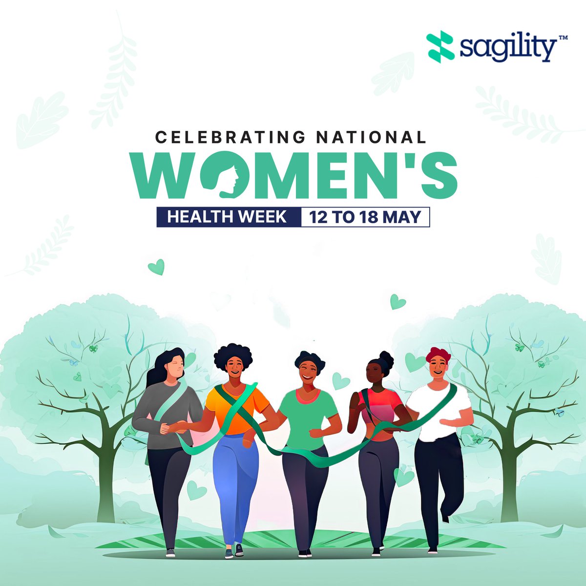 This National Women's Health Week, we celebrate the unwavering spirit of women. This year's theme, 'Movement: Moving more for our mental health,' highlights the vital role of physical activity in maintaining mental wellness. ​ #Sagility #NationalWomensHealthWeek