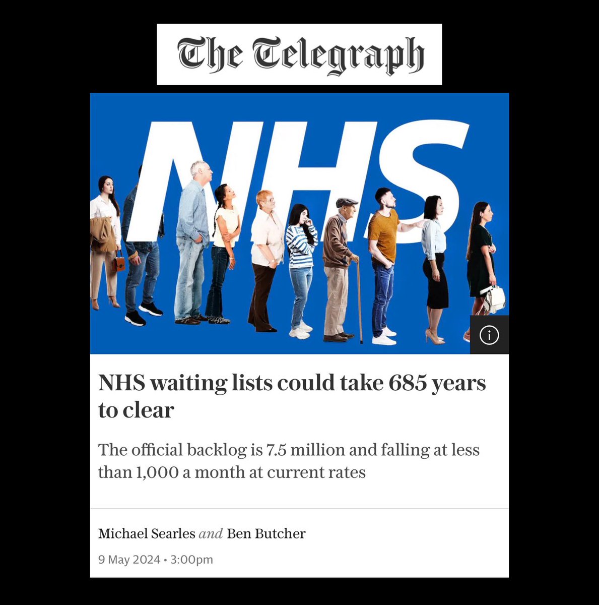 Dear 🇬🇧,

Not a strike in sight, just a militant govt holding you hostage on the longest waiting list in NHS history, forcing you to suffer until in desperation, you empty your life savings into their private healthcare market. Your family isn’t safe in Tory Britain.

#SOSNHS