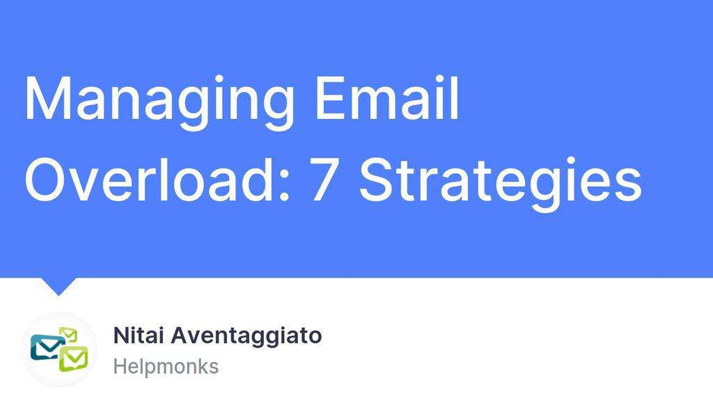 Defer any emails that, while important, aren't urgent at this time.

▸ lttr.ai/ASdT1

#email #emailoverload #inboxzero #ManageEmail