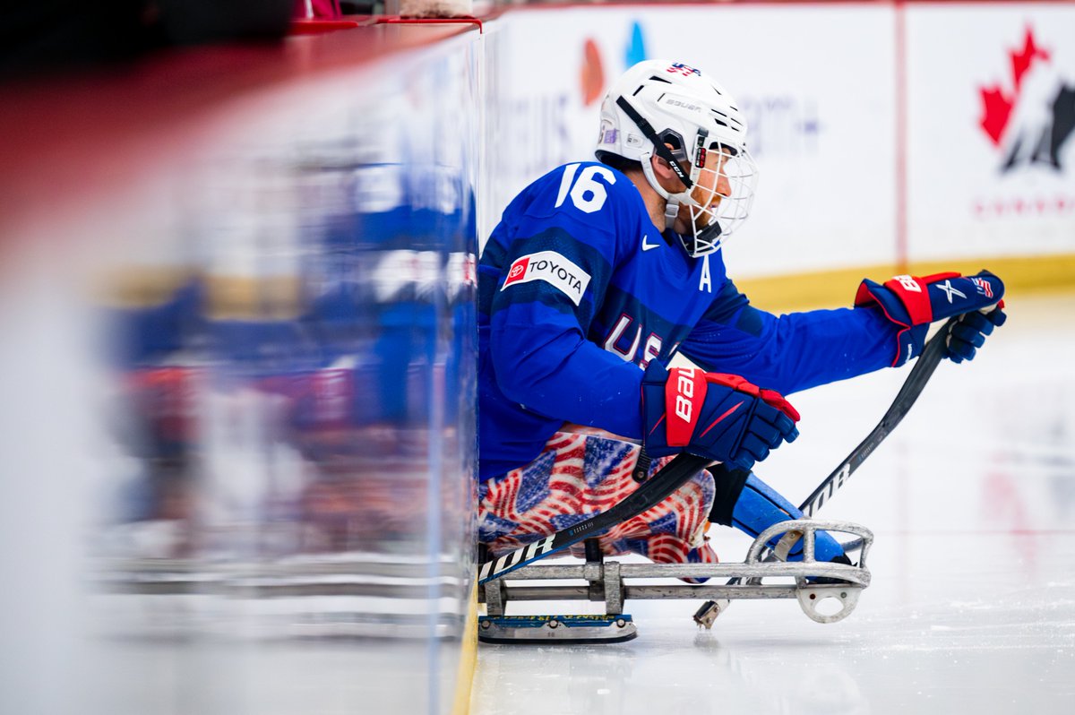 The 🥇 matchup is set 🙌 The U.S. will fight for it all against Canada tomorrow at 7:30pm ET at Winsport Arena 🇺🇸 Details → bit.ly/4adZSE7 | #SledWorlds #ParaIceHockey