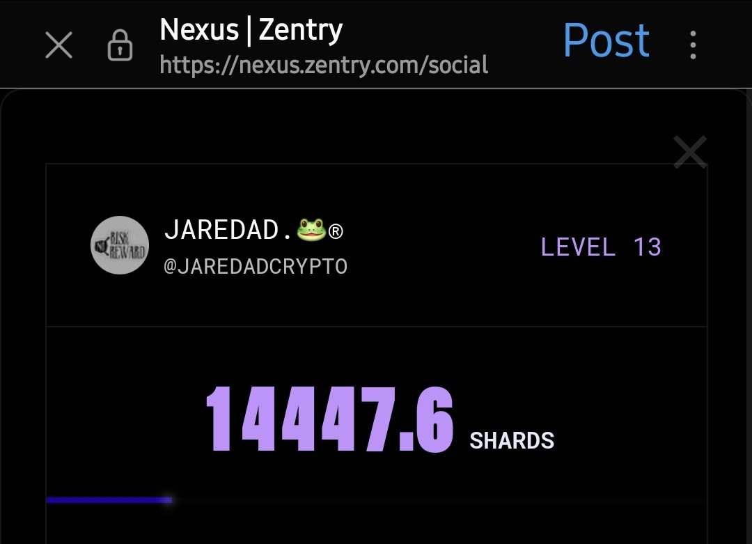 I'm not happy with my $ZENT points at all
Today's farming will be strictly on #Zentry 
@ZentryHQ