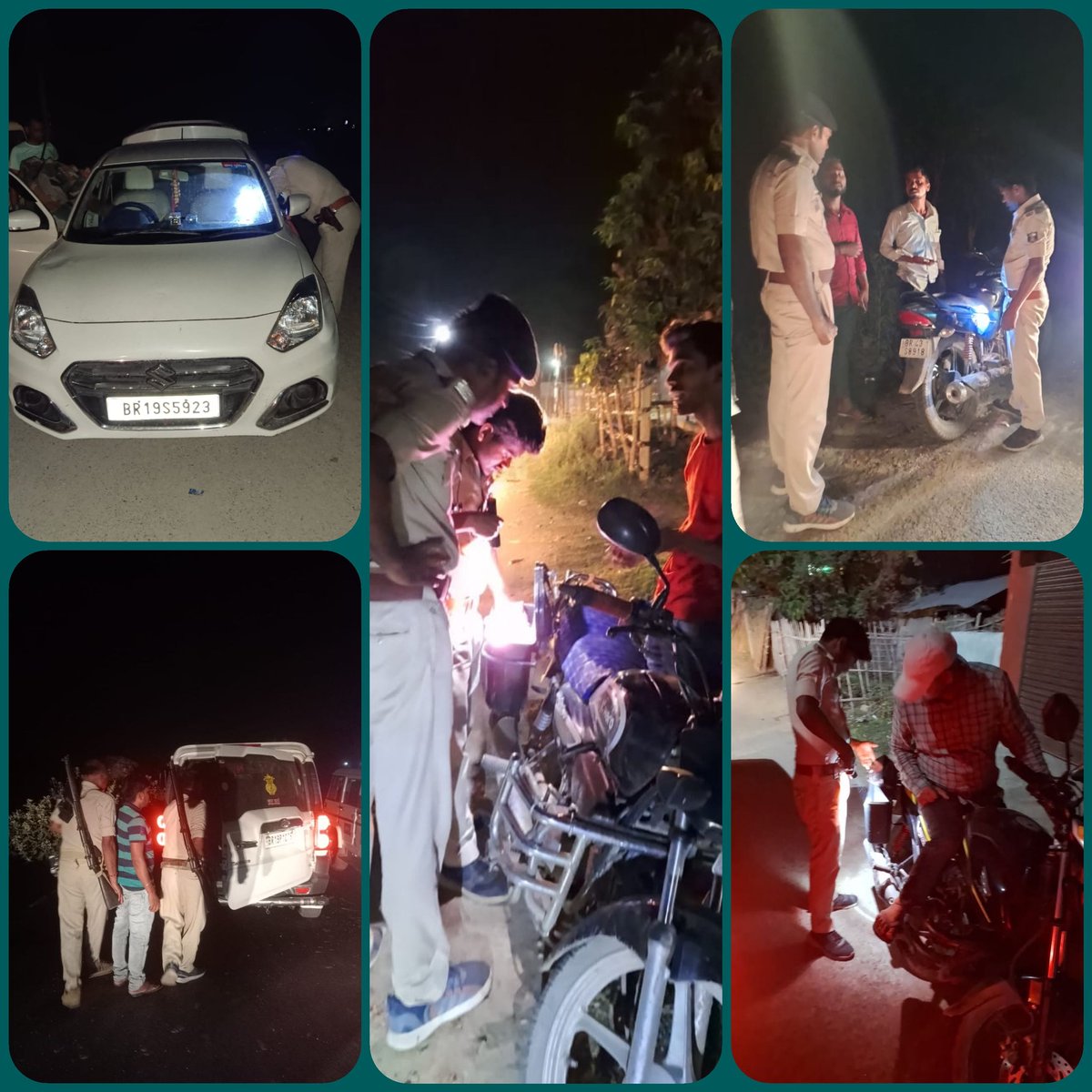 अपराध नियंत्रण एवं असामाजिक तत्वों पर अंकुश लगाने के उद्देश्य से 11/05/2024 के रात्रि में विभिन्न थाना क्षेत्रों में वाहन जांच अभियान चलाया गया तथा वाहन/संदिग्ध व्यक्तियों की जांच की गयी | @bihar_police @BiharHomeDept #Saharsapolice #HainTaiyarHum #janpolice #Dial112
