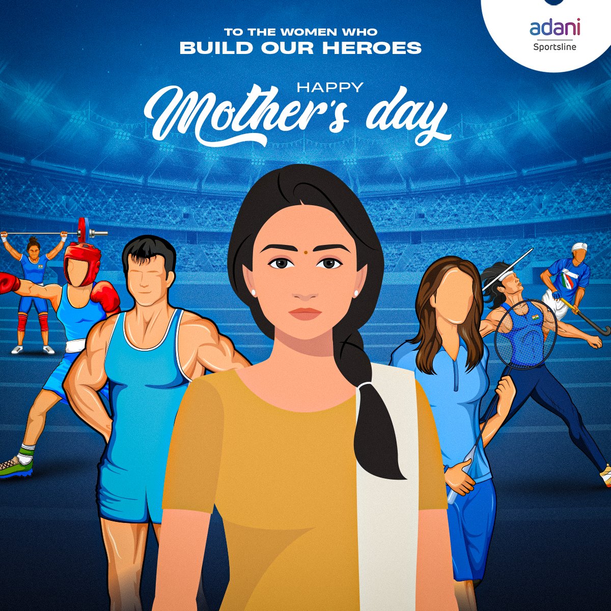 The champion behind every champion. 🙌

Here's wishing a very happy #MothersDay to the source of every athlete's strength. ♥️

#AdaniSportsline #Adani