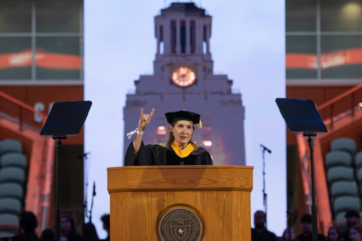Watch the full Commencement address from Retired Maj. Gen. Jeannie Leavitt, the U.S. Air Force’s first female fighter pilot and a 1990 UT graduate: utex.as/3QGbCbG