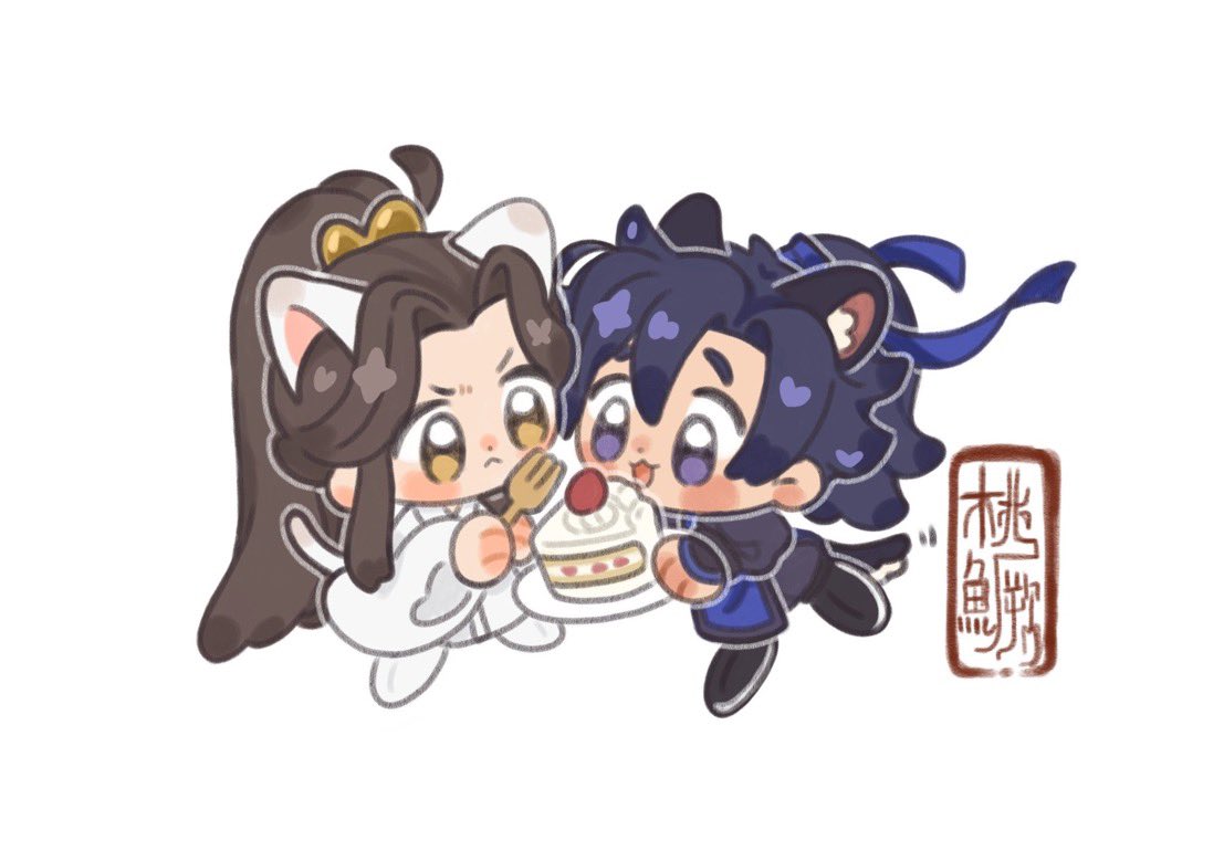 #2ha #二哈和他的白猫师尊 晚宁吃蛋糕🥄😾🍰🐺💞