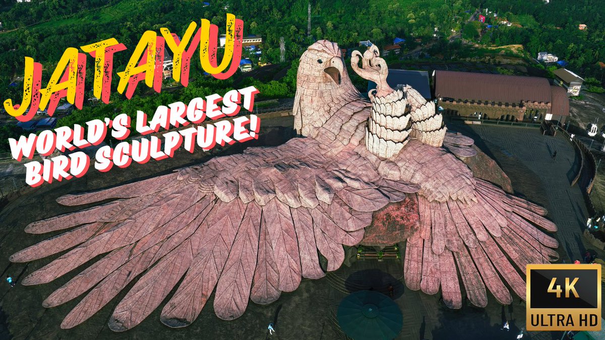Here is a video of World’s largest bird sculpture at Jatayu Earth’s center. #jatayu #kerala youtu.be/6_T7P5BfY8M