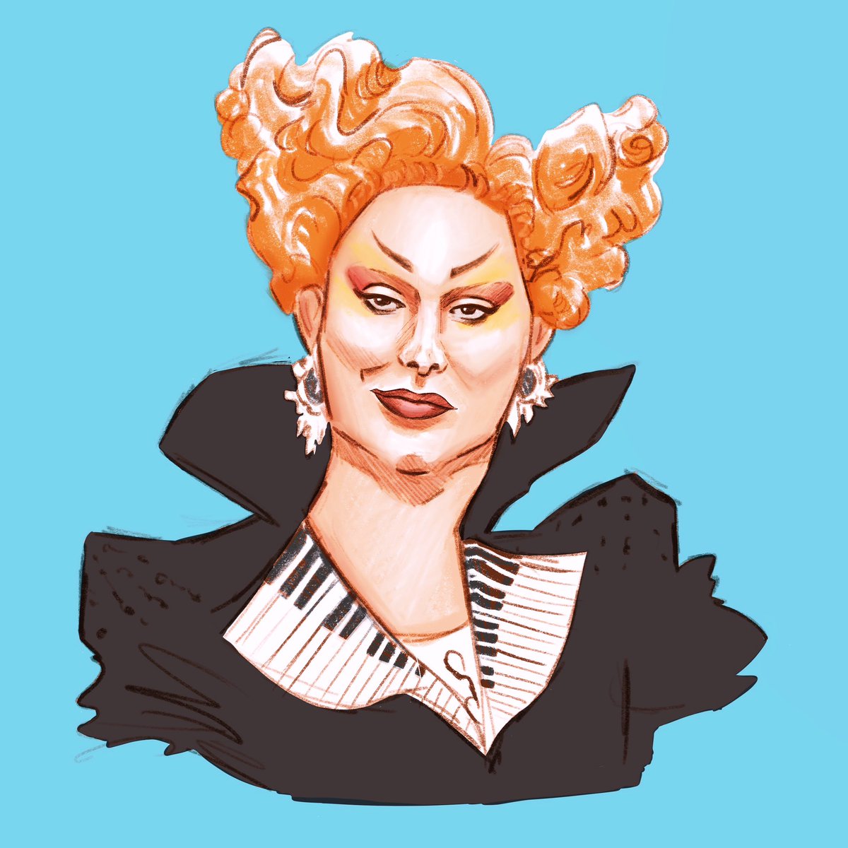 Gave myself the duration of the new #doctorwho episode to draw @thejinkx as The Maestro.