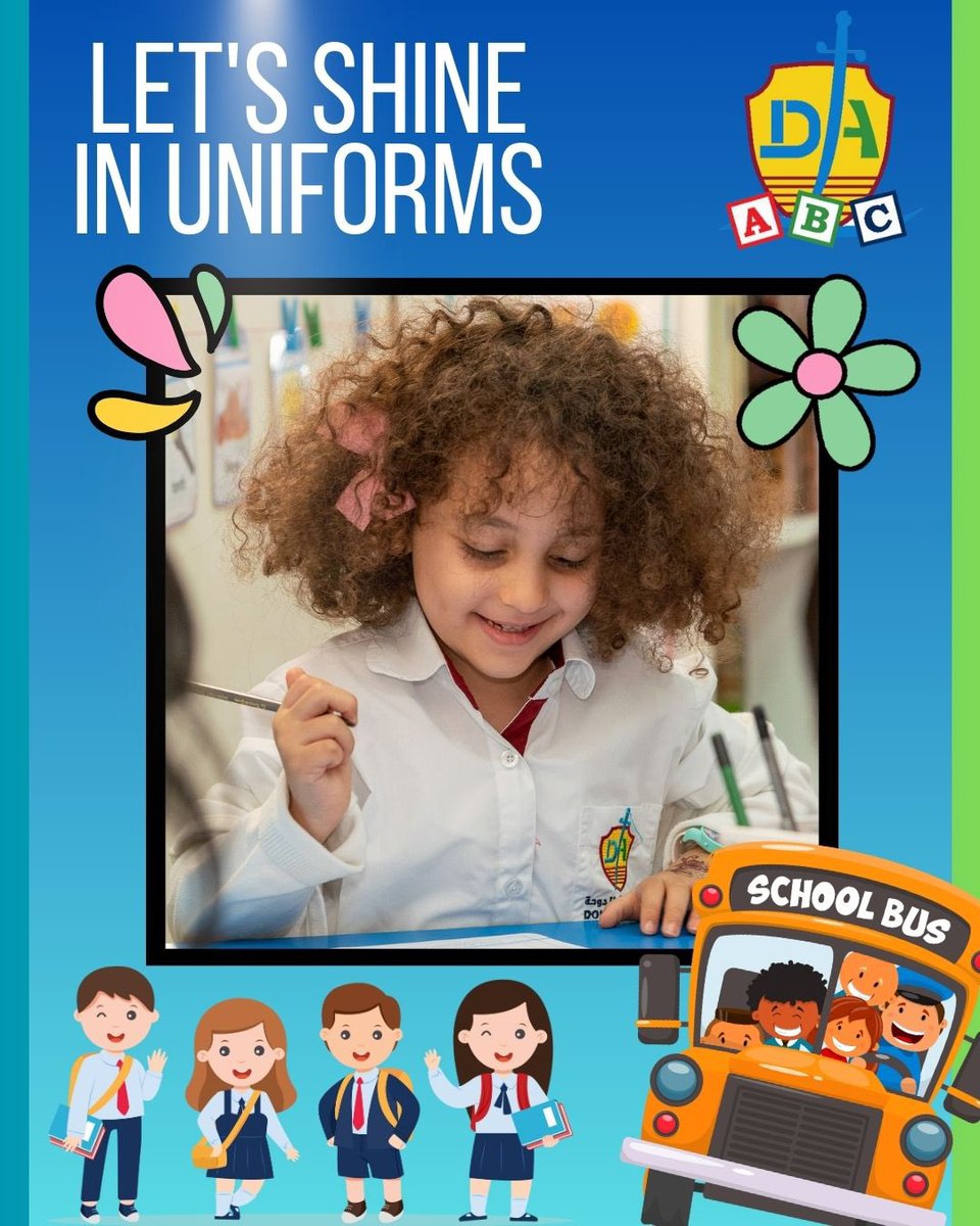 dikgqa's tweet image. Kindergarten cuties, shine in uniforms! Wearing our school uniform makes us feel like big kids and ready for a day of learning, playing, and making new friends. Let&apos;s show off our kindergarten pride in our cute uniforms every day! 
#KindergartenFun #UniformsRock #LearningInStyle