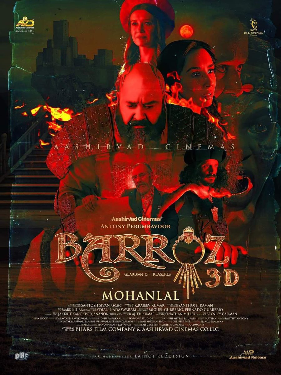#Barroz  will have 20% scenes in Anime  version : VFX director

Grand onam  release💥 3D cinematic experience loading..

directed BY MOHANLAL 

#Mohanlal @Mohanlal