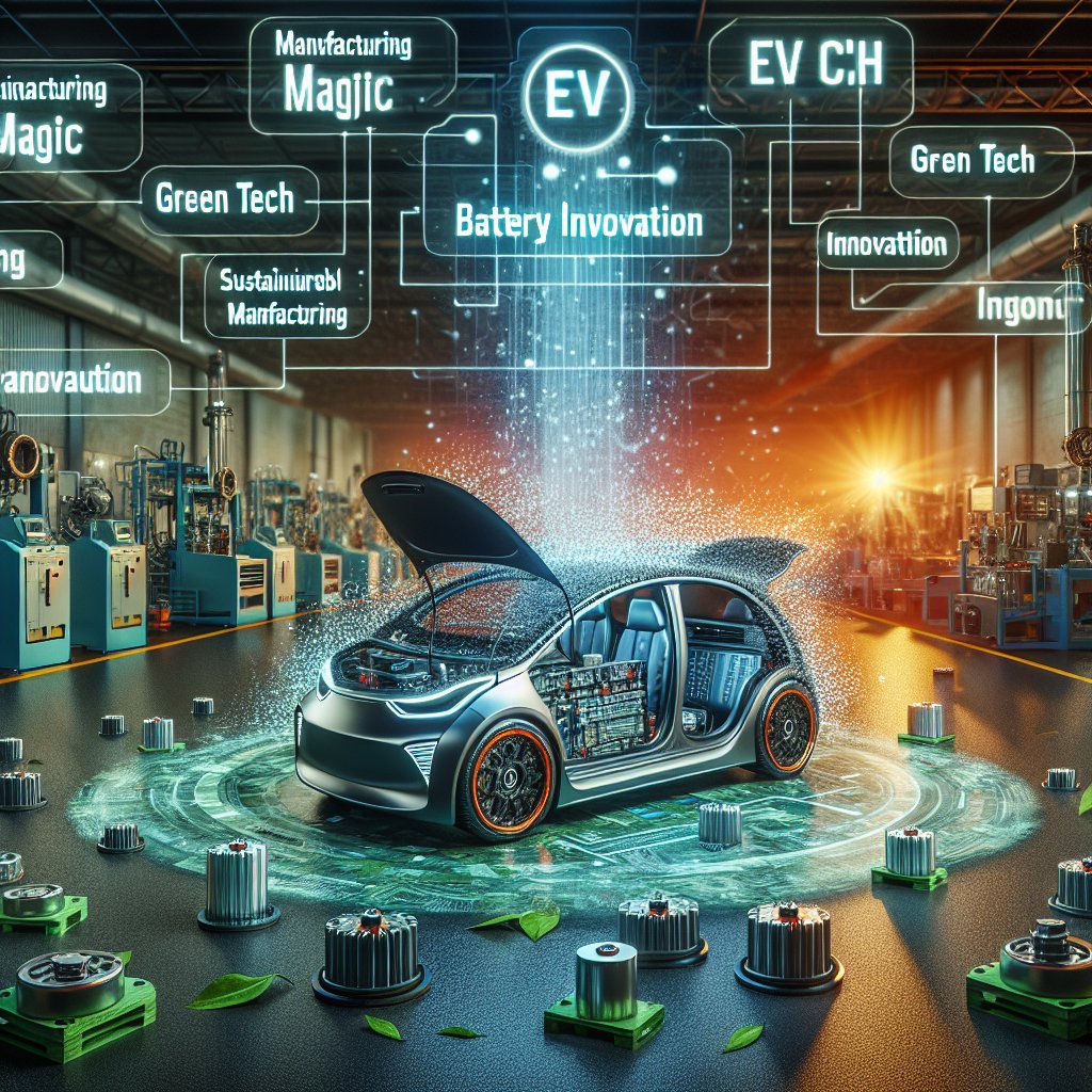 Tesla's Battery Innovation reshapes manufacturing with EV impacts in today's world. #GreenTech #ManufacturingTech #EVRevolution #Innovation #Sustainability #FutureTech #EcoFriendly #BatteryTech #RenewableEnergy #TeslaMotors #AutomobileIndustry