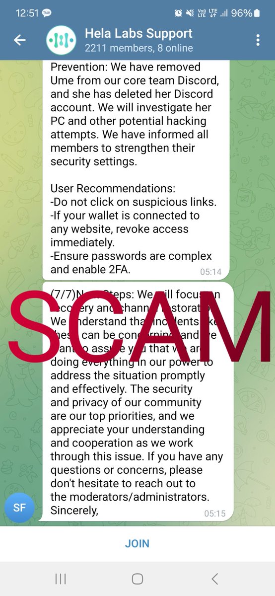 Hello, everyone. Several members have reported us this telegram channel. Please be aware that this is FAKE. Please make sure you double-check always. If you are not so sure, please ask our moderators and admins. Stay safe! Scammers are always out there!