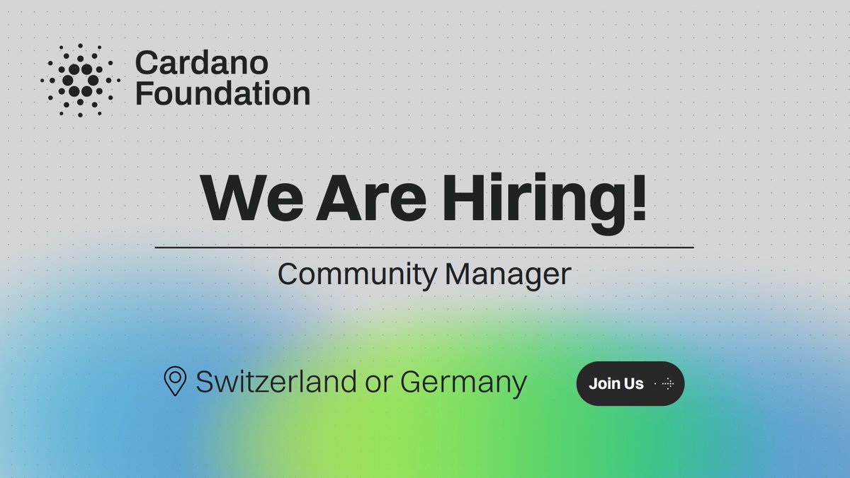 📣 Join our team! We're seeking a dynamic Community Manager to ignite our Ambassador Program and take the community to new heights. If you're passionate about fostering thriving communities, click the link below to APPLY! go.cardanofoundation.org/3yiy1FO #CardanoCommunity