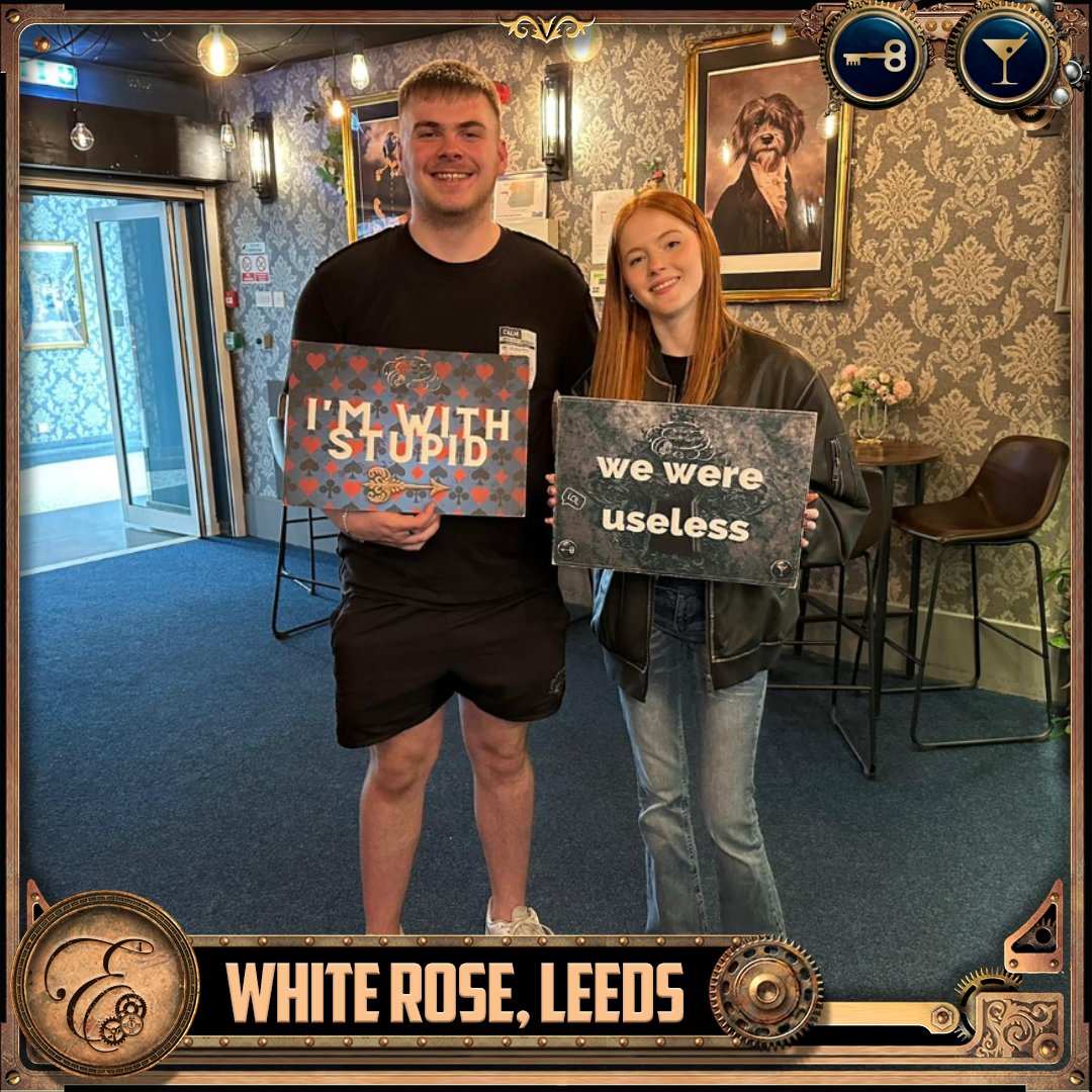 Jake and Amelia only just escaped the butcher with a little bit of extra time, completing the room in 61:16! Great work team!

 #greatwork #butcher #teamwork #extratime #escaped #team