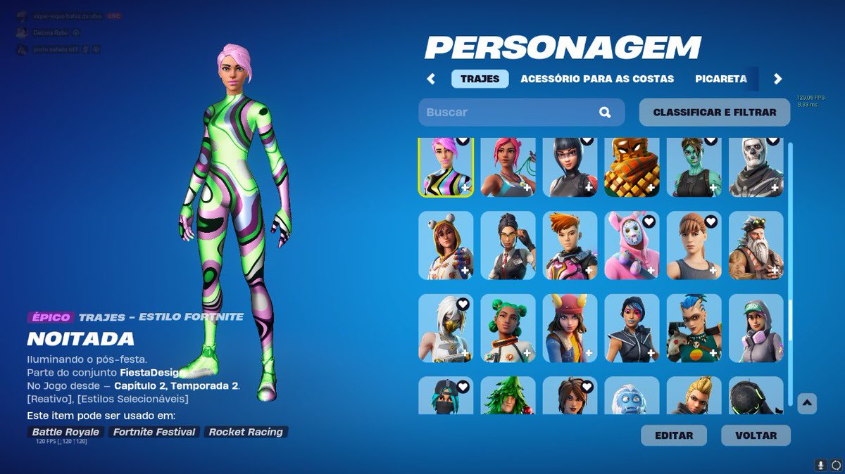 ReloadzzFN's tweet image. Vendo conta de fortnite no precim, mais detalhes chama DM