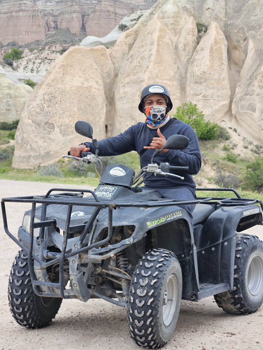 ATVing through the mountains and valleys of Cappadocia was dope! #Turkiye