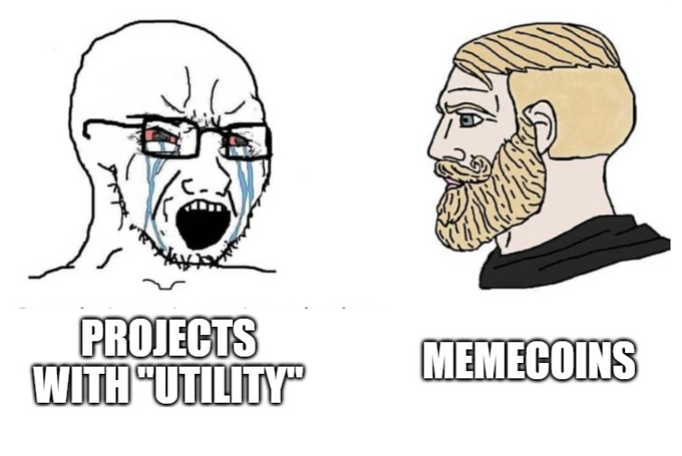 Memecoins are mogging many projects this cycle👀