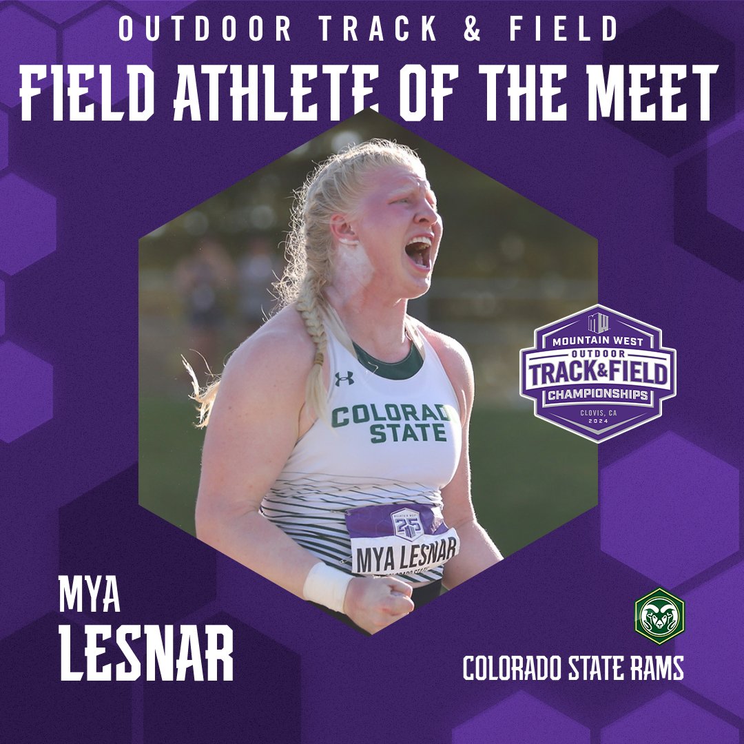 Mya Lesnar is the most outstanding field athlete of the meet 🐏 #MakingHerMark l #MWOTF l #Stalwart