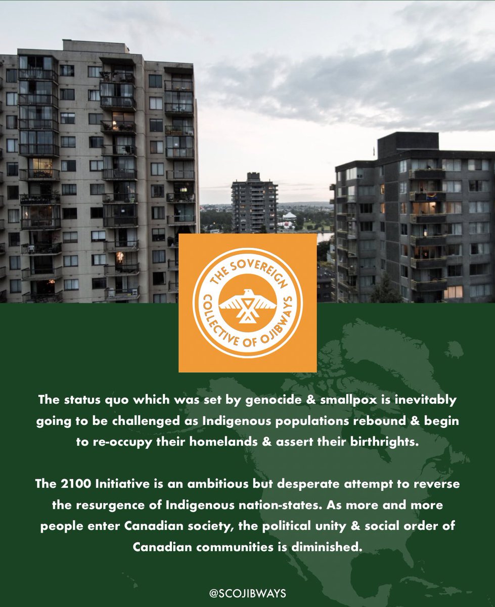 ♻️❕ — The status quo which was set by genocide & smallpox is inevitably going to be challenged as Indigenous populations rebound & begin to re-occupy their homelands & assert their birthrights. The #2100Initiative is an ambitious but desperate attempt to reverse the resurgence